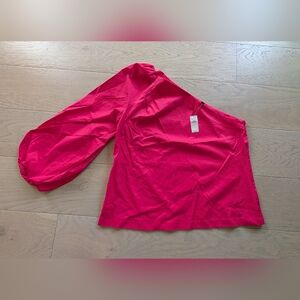 Banana Republic Pink One-Shoulder Top
